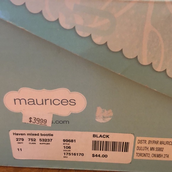 Maurices Haven mixed bootie 11 in original box - Picture 8 of 8